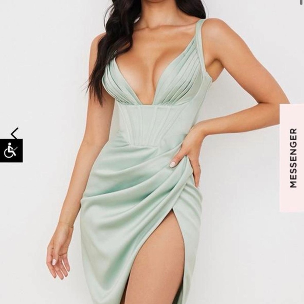 House of CB Sage Green Dress